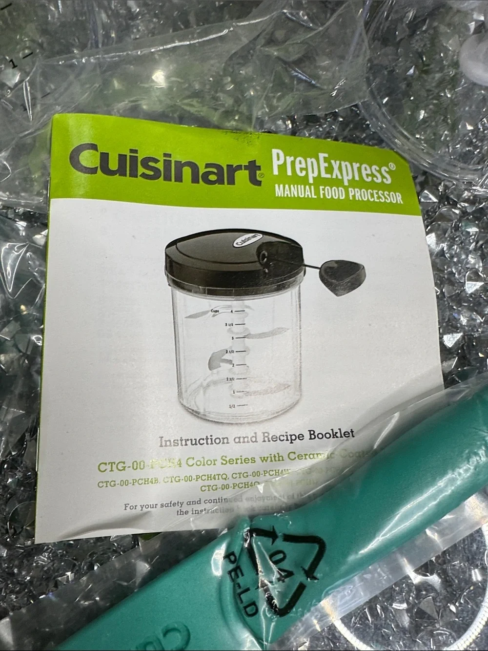 Cuisinart Turquoise PrepExpress Food Prep Set with Spatula NEW